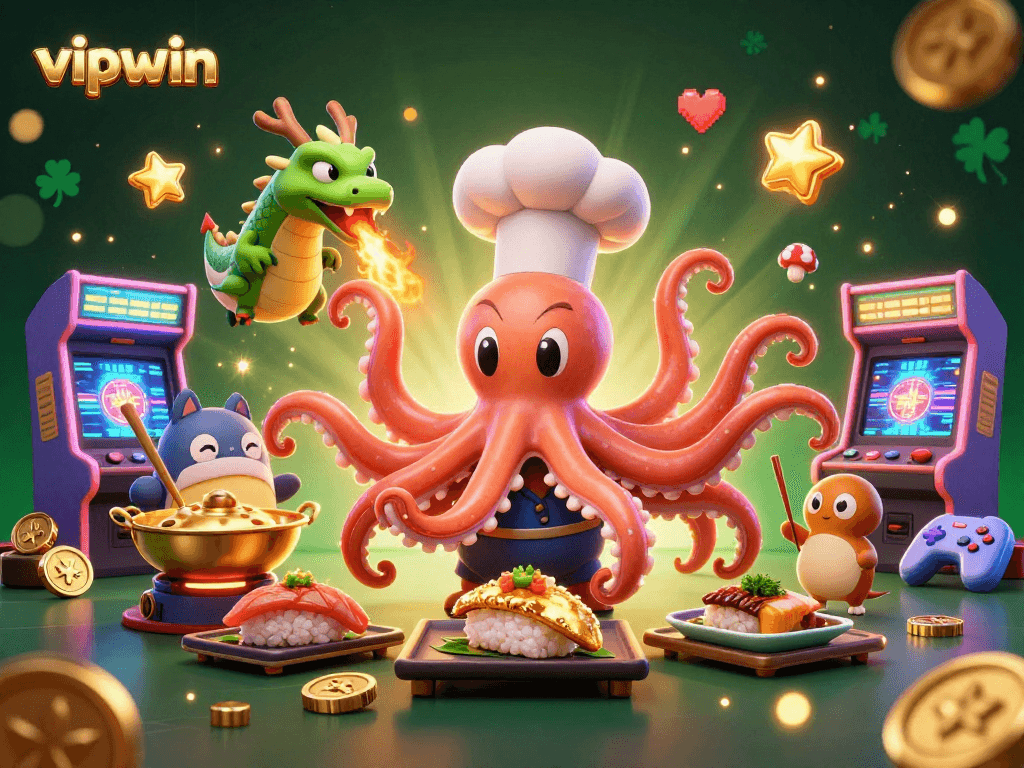 Experience thrilling gameplay at vipwin with vibrant characters and dynamic casino elements.