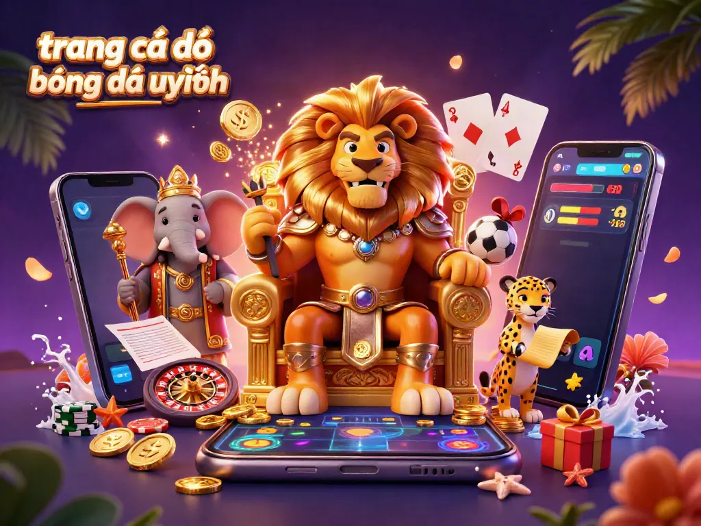 Experience thrilling sports betting with "trang cá độ bóng đá uy tín" in a vibrant, engaging scene filled with excitement.