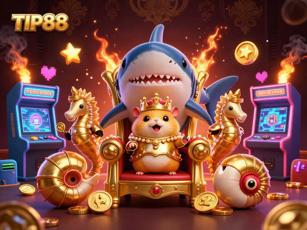 Experience thrilling moments at TIP88 with dynamic casino games in an exciting underwater scene.