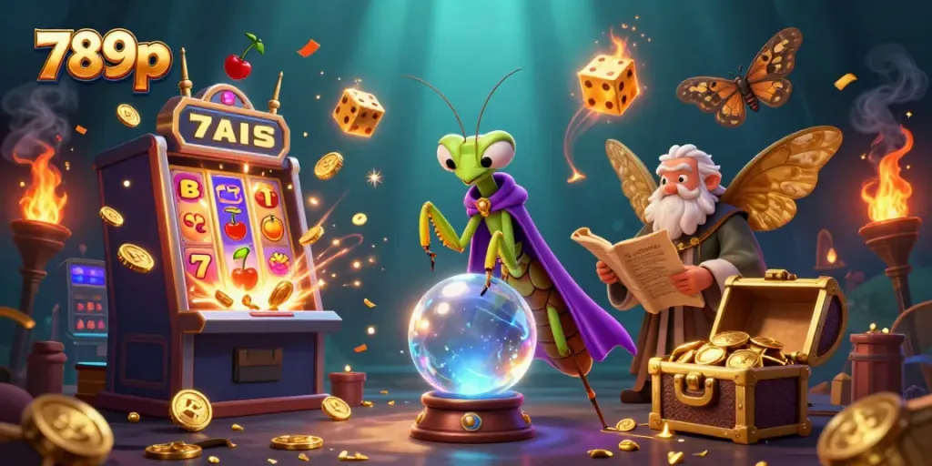 Experience exciting moments at 789p with a vibrant casino illustration showcasing dynamic gaming elements.