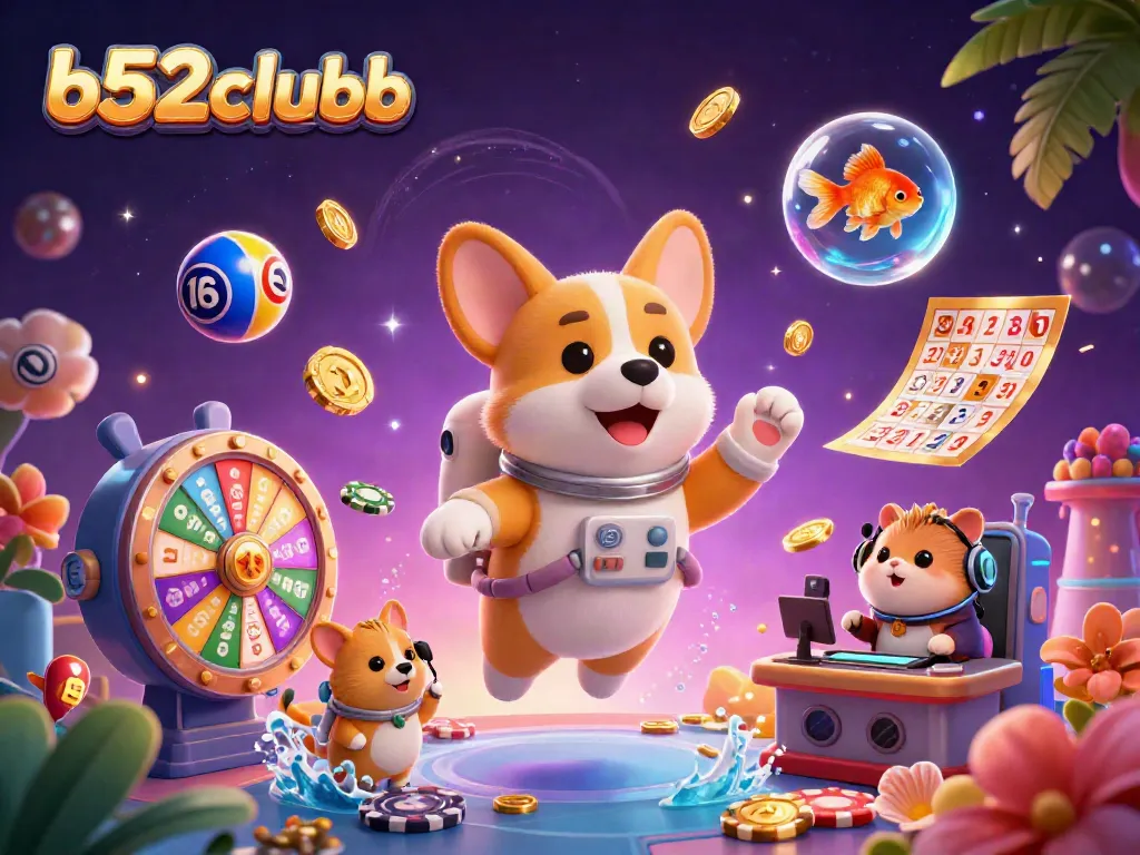 Play games on b52clubb while enjoying a vibrant cosmic casino adventure filled with laughter.