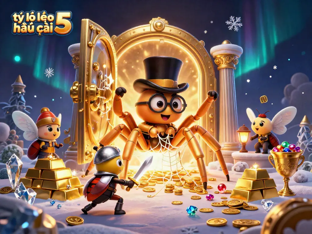 Engage with tỷ lệ kèo nhà cái 5 through this vibrant 3D casino scene full of excitement.