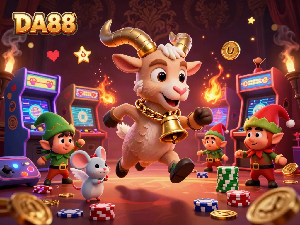 Experience thrilling action at DA88 with Krampus overseeing a holiday-horror casino scene.